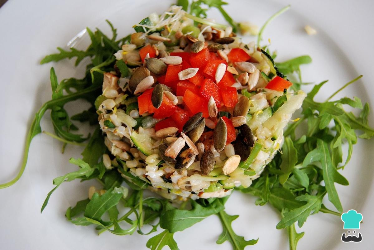 Receta de Arroz navideño con pasas y tocino