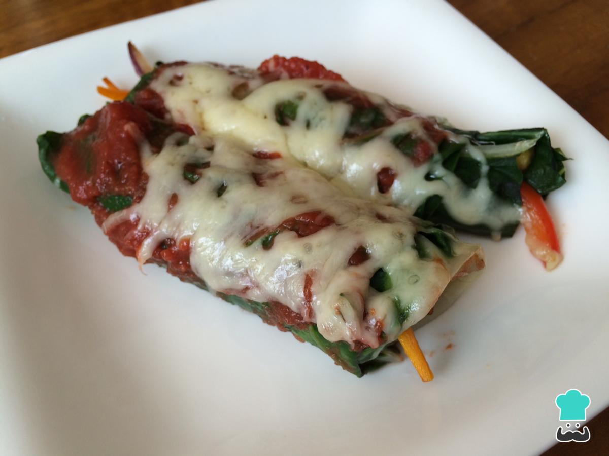 Receta de Canelones de verduras para celíacos