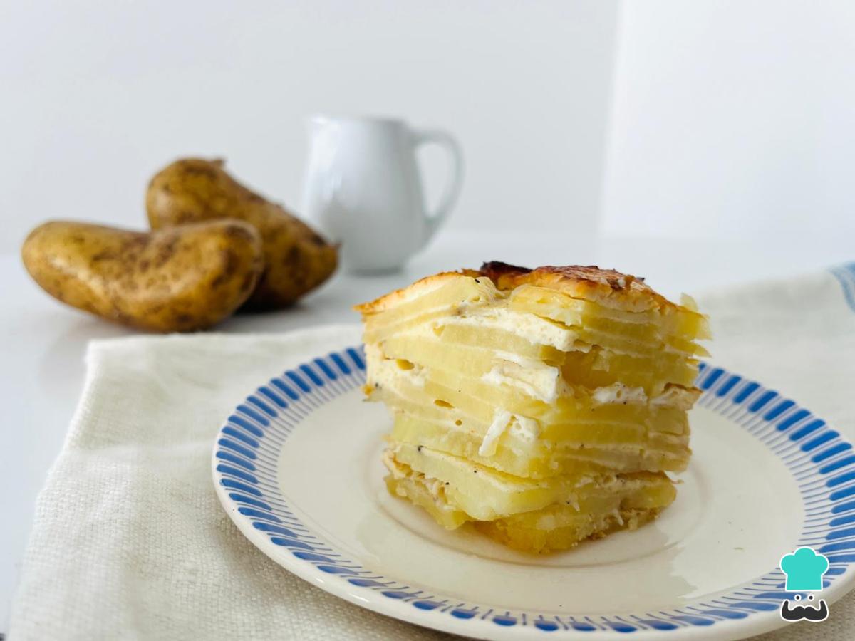 Receta de Milhojas de papas sin crema