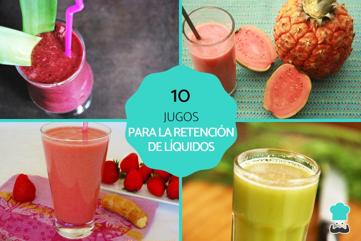 Jugos para la retención de líquidos