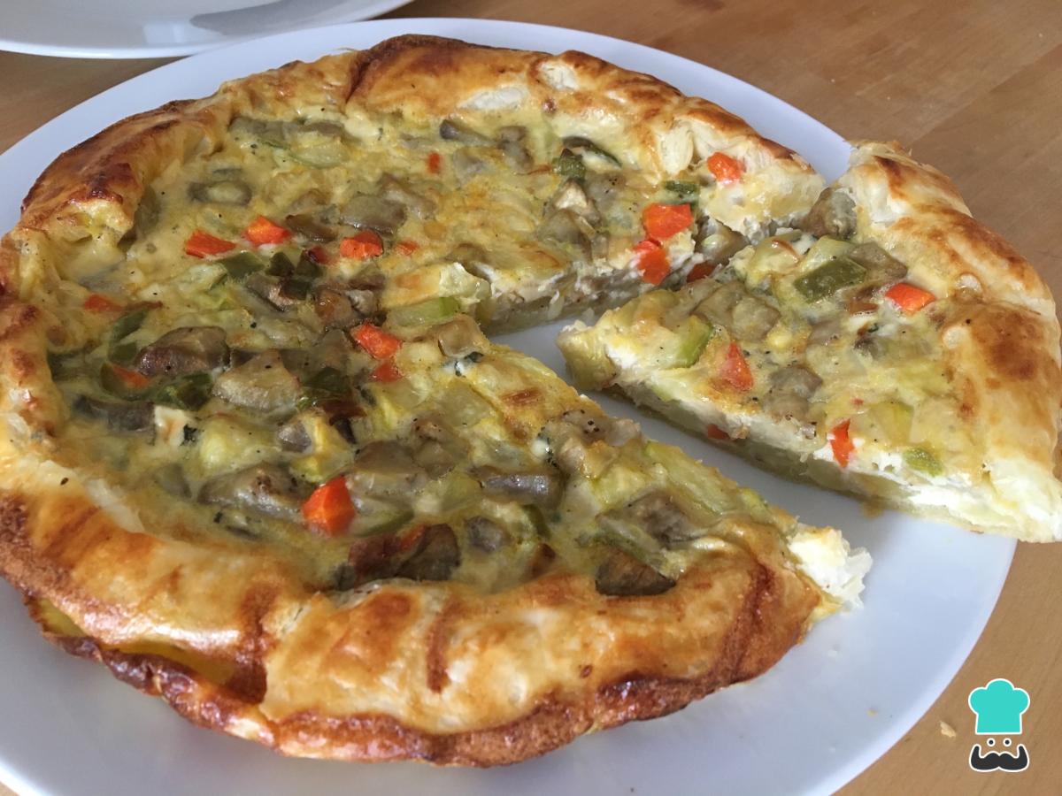 Receta de Quiche de verduras sin nata