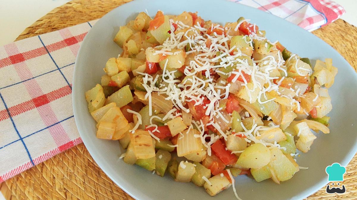 Receta de Chayotes a la mexicana