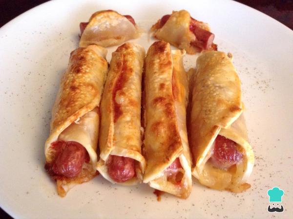 Receta de Salchichas con hojaldre