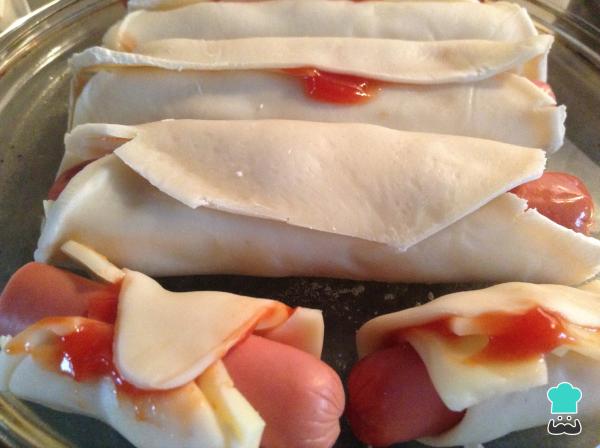 Receta de Salchichas con hojaldre - Paso 4