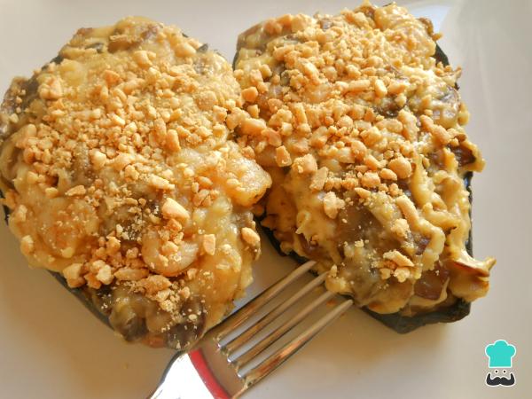 Receta de Berenjenas rellenas de rape y marisco