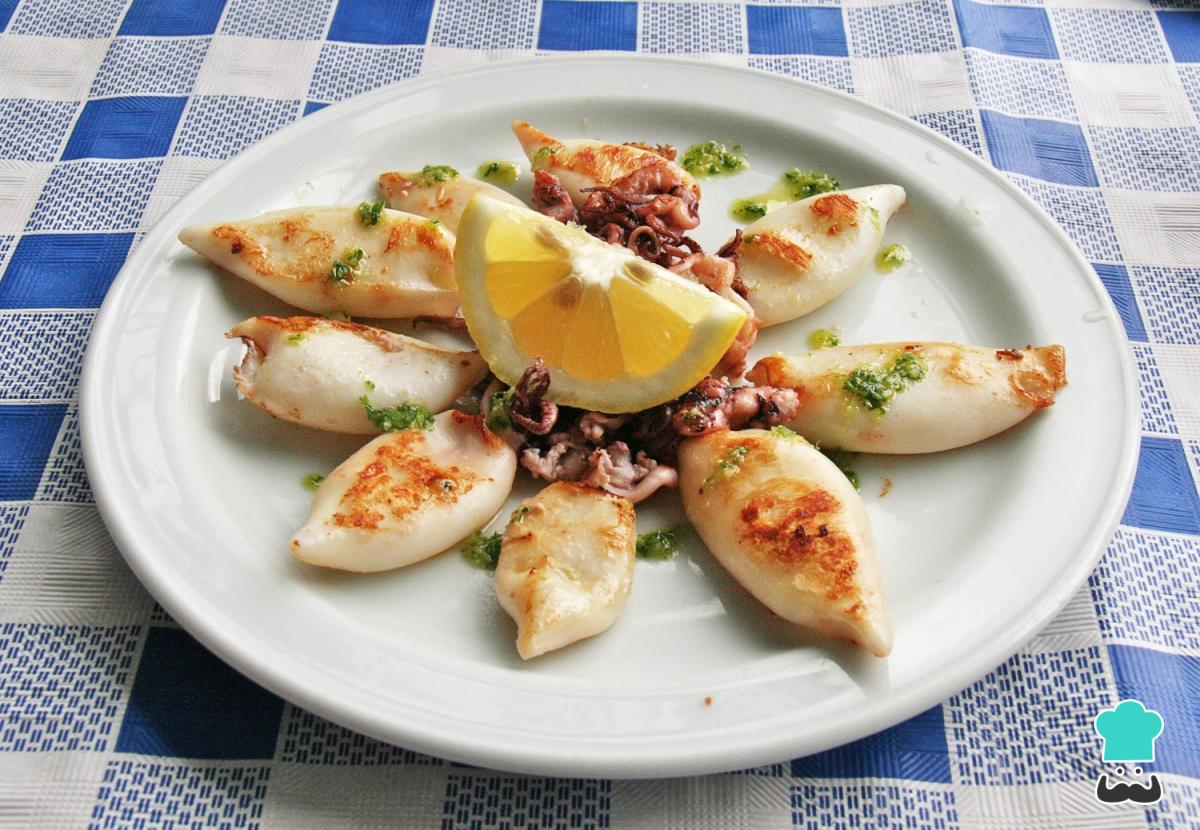 Receta de Chipirones a la plancha tiernos