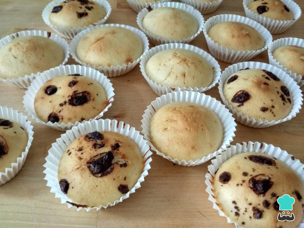 Receta de Magdalenas caseras sin huevo