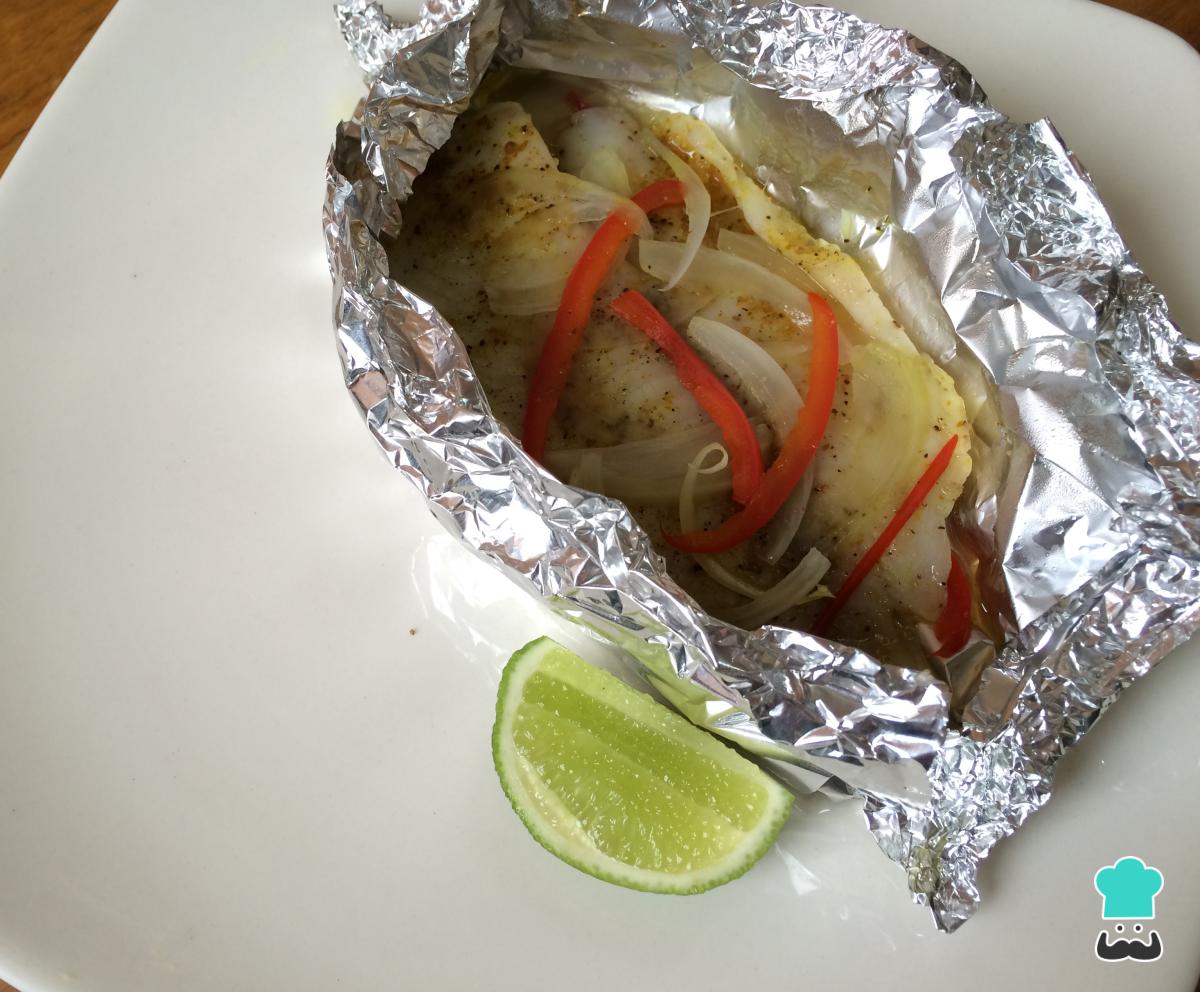 Receta de Pescado en papillote de curry