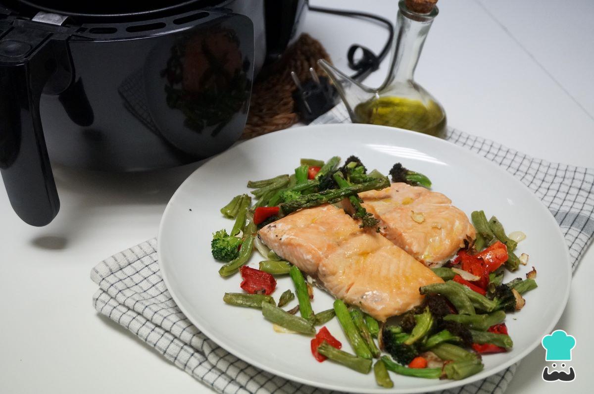 Receta de Salmón en freidora de aire