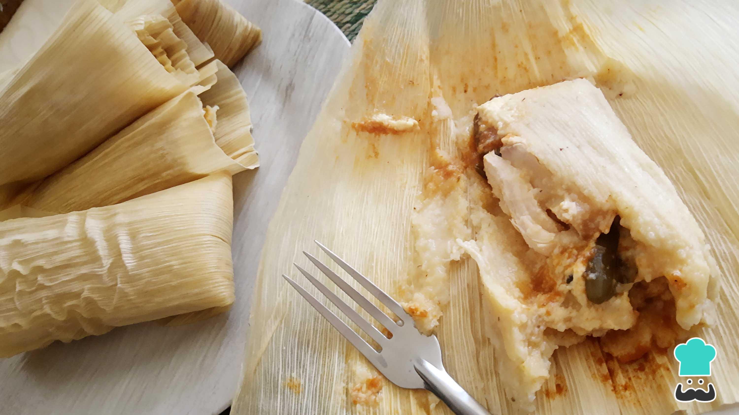 Tamales de rajas Receta FÁCIL