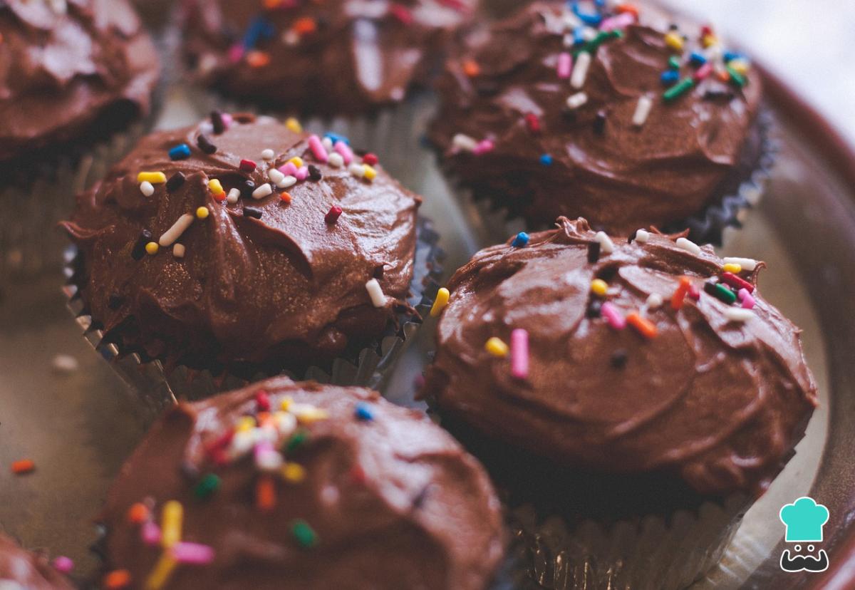 Receta de Cupcakes de chocolate con aceite vegetal