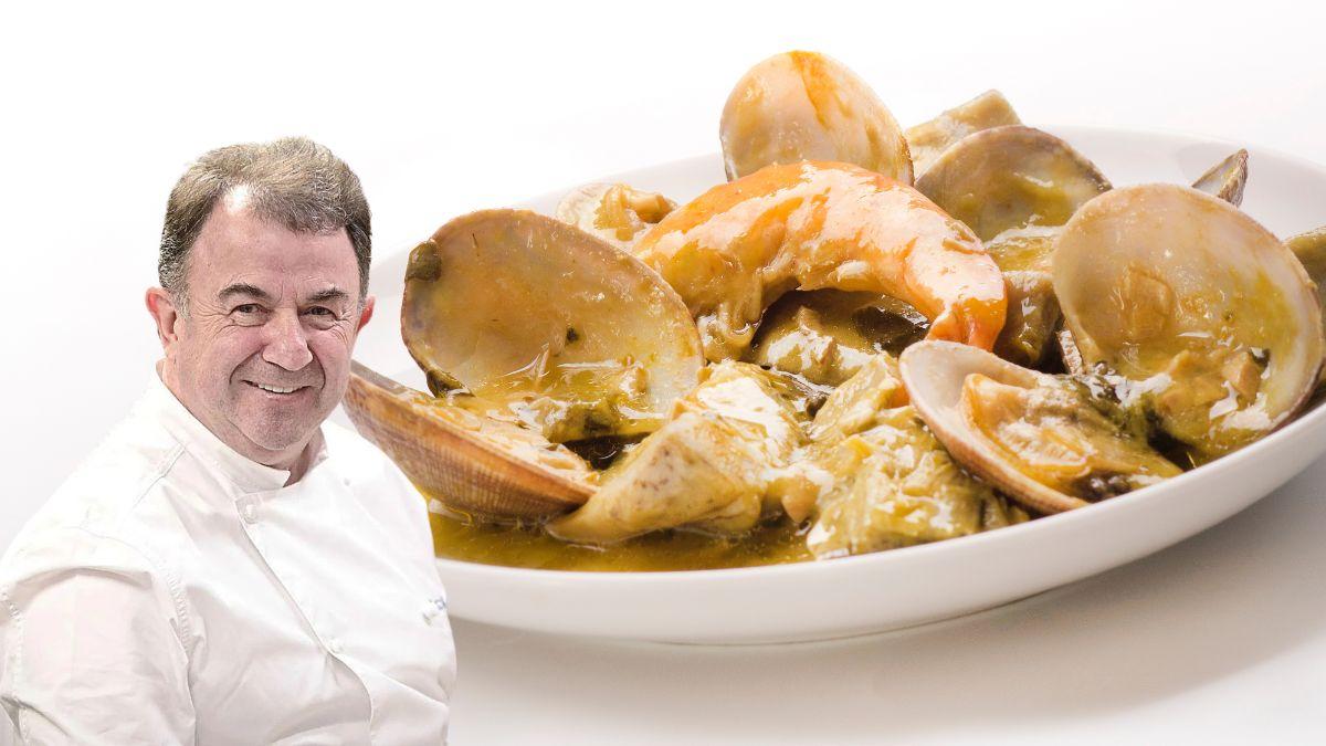 Martín Berasategui, chef: “Las alcachofas con almejas más sabrosas se hacen con caldo de pescado, una cucharada de harina y 150 ml de vino blanco”