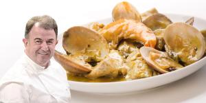 Martín Berasategui, chef: “Las alcachofas con almejas más sabrosas se hacen con caldo de pescado, una cucharada de harina y 150 ml de vino blanco”