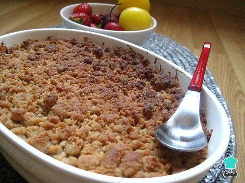 Receta de Crumble de manzana y ciruela