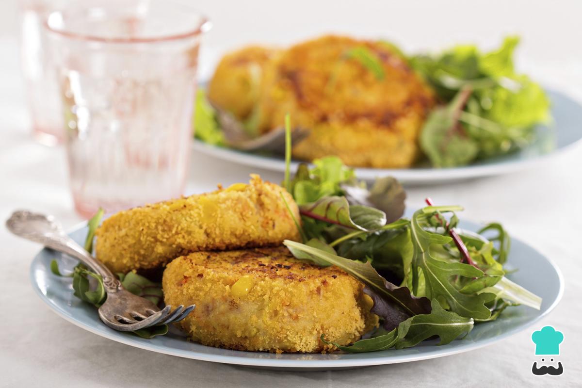 Receta de Tortas de papa con atún