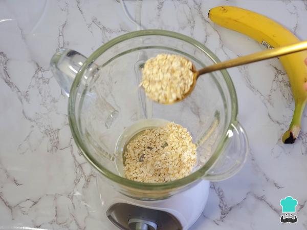 Receta de Tortitas de plátano y avena sin huevo - Paso 1