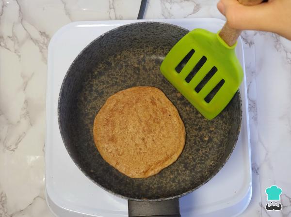 Receta de Tortitas de plátano y avena sin huevo - Paso 7