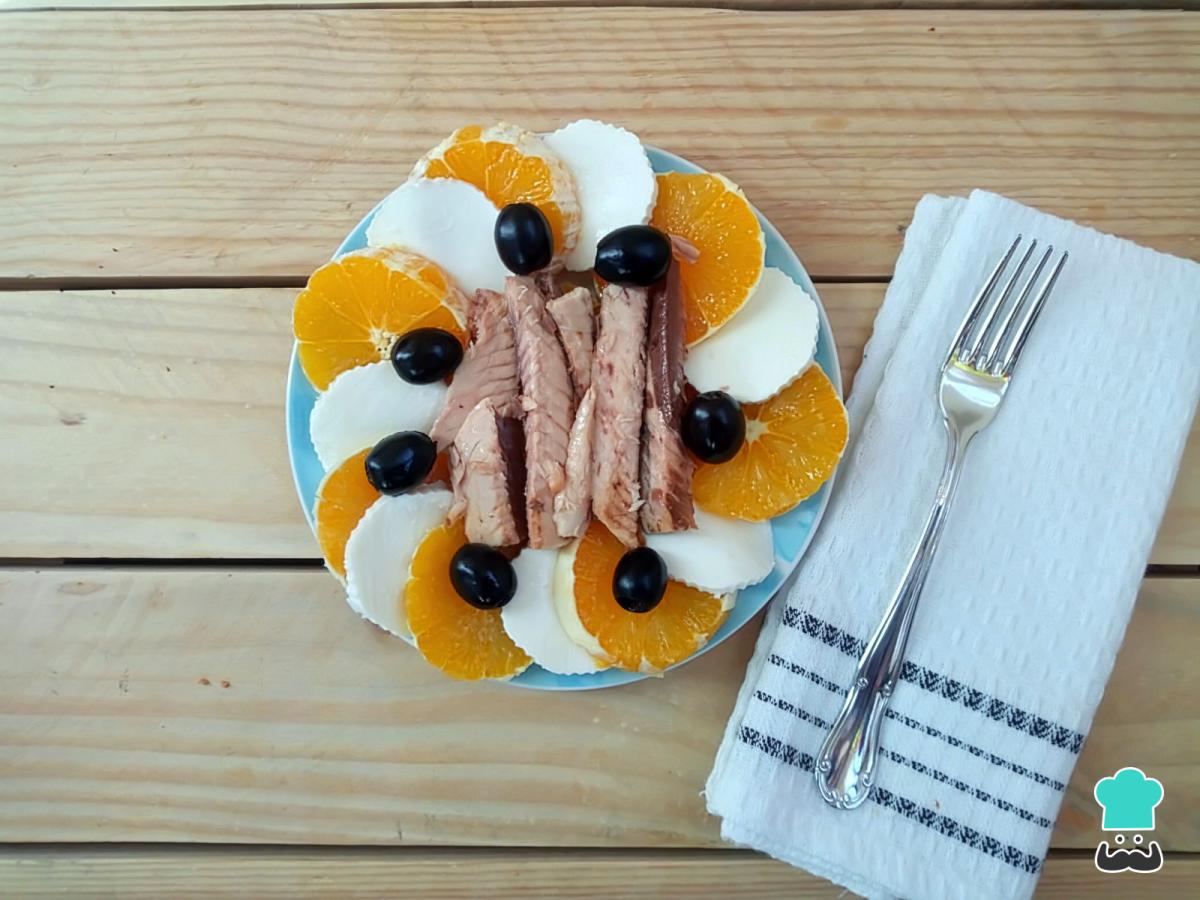 Receta de Ensalada de naranja y queso fresco