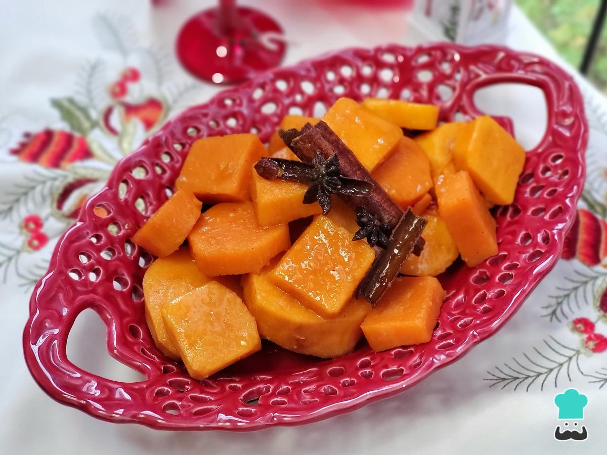 Receta de Camote glaseado