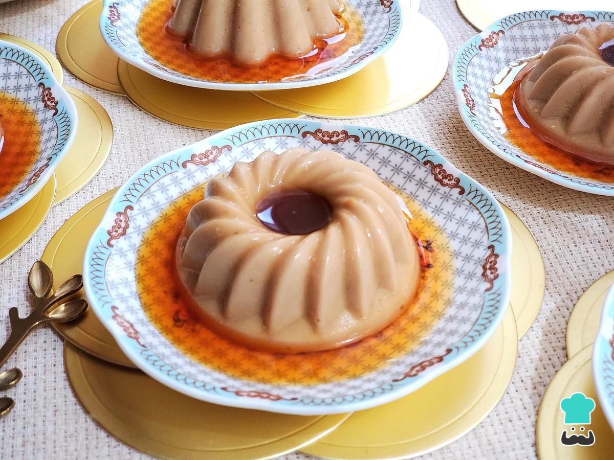 Receta de Flan de café sin horno