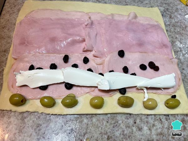 Receta de Pan de jamón con queso crema - Paso 5