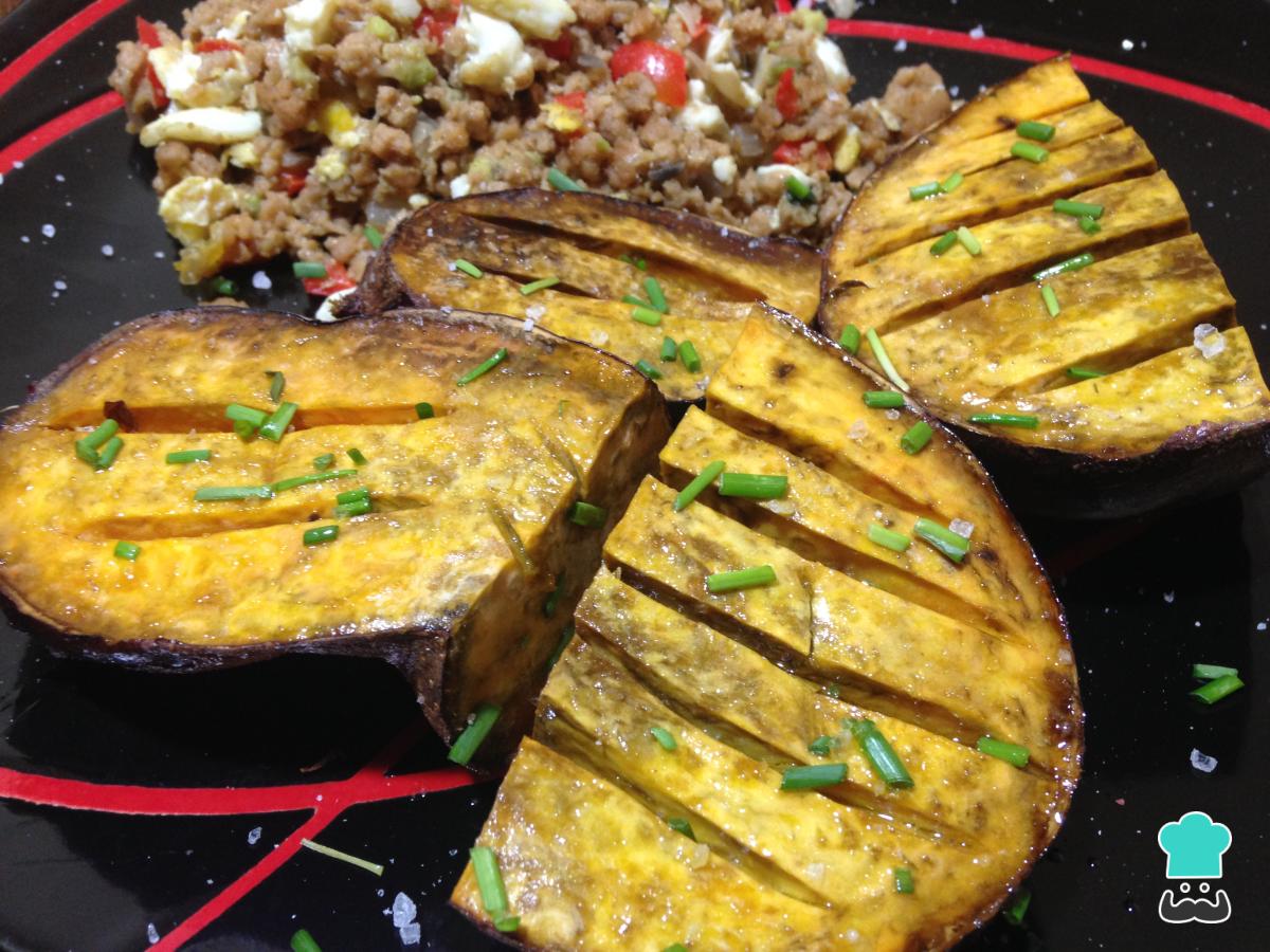 Receta de Camote al horno