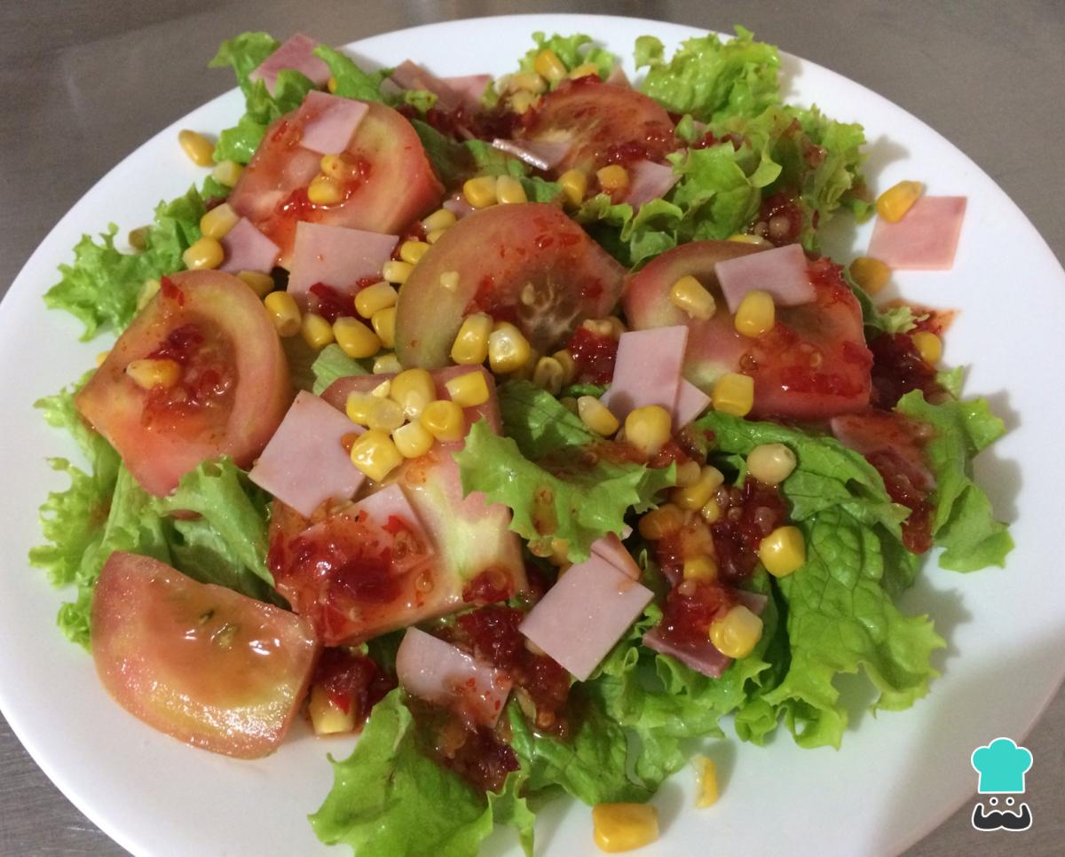 Receta de Ensalada china agridulce