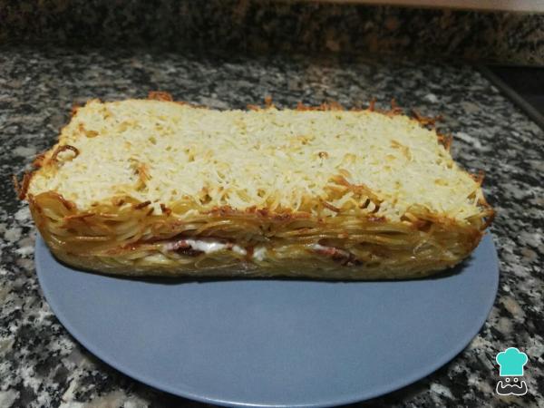 Receta de Pastel de espaguetis