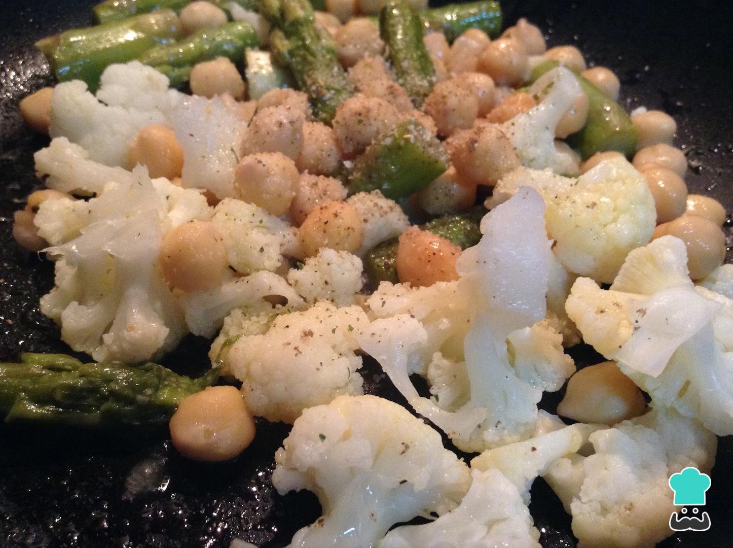 Ensalada de garbanzos con pulpo