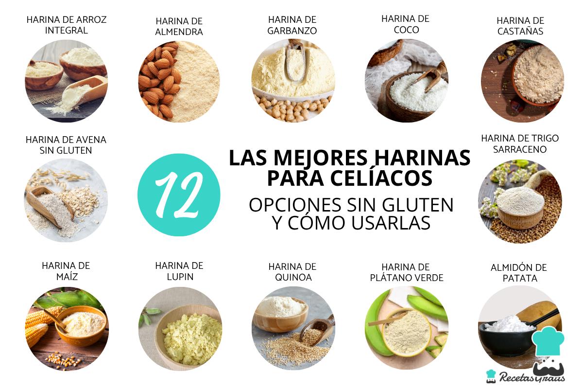 Las mejores harinas para celíacos: opciones sin gluten y cómo usarlas