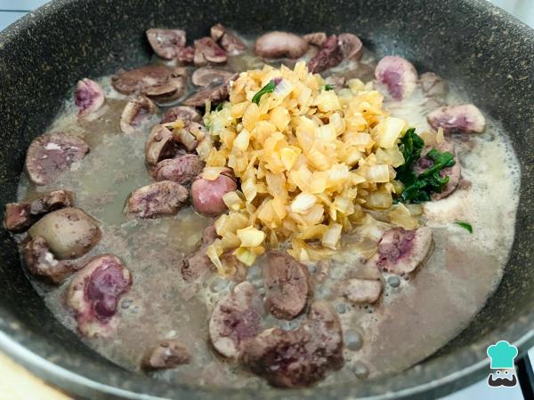 Receta de Riñones al vino blanco fáciles - Paso 4