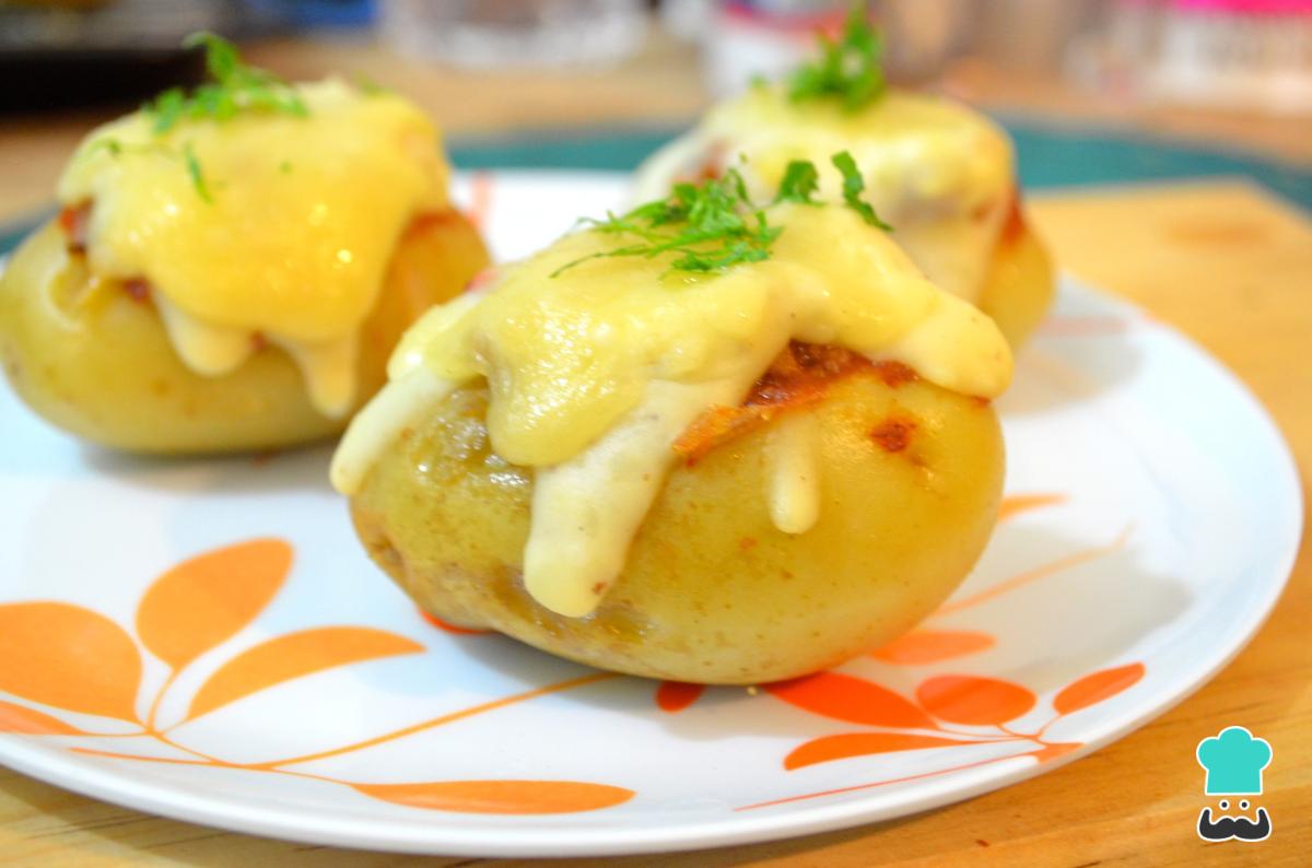 Receta de Papa rellena de carne
