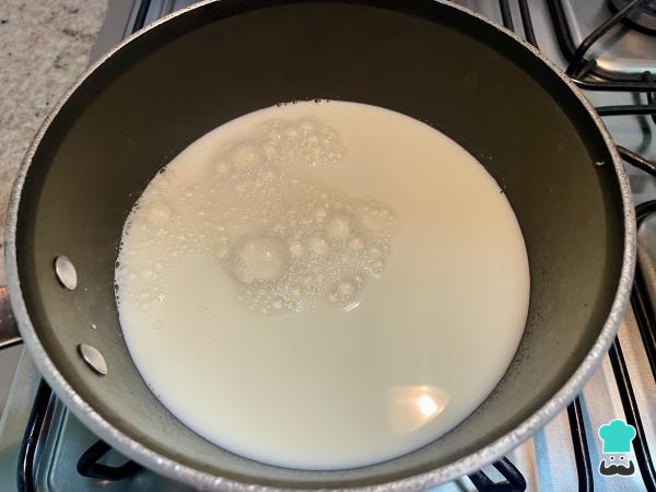 Ponche crema con flan - Paso 1