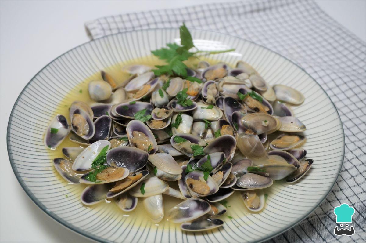 Receta de Tellinas o coquinas a la marinera