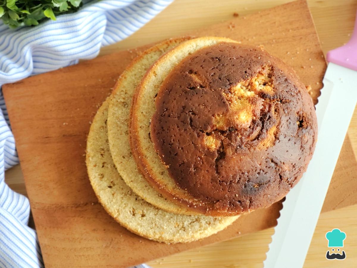 Receta de Bizcocho para torta fría de un kilo