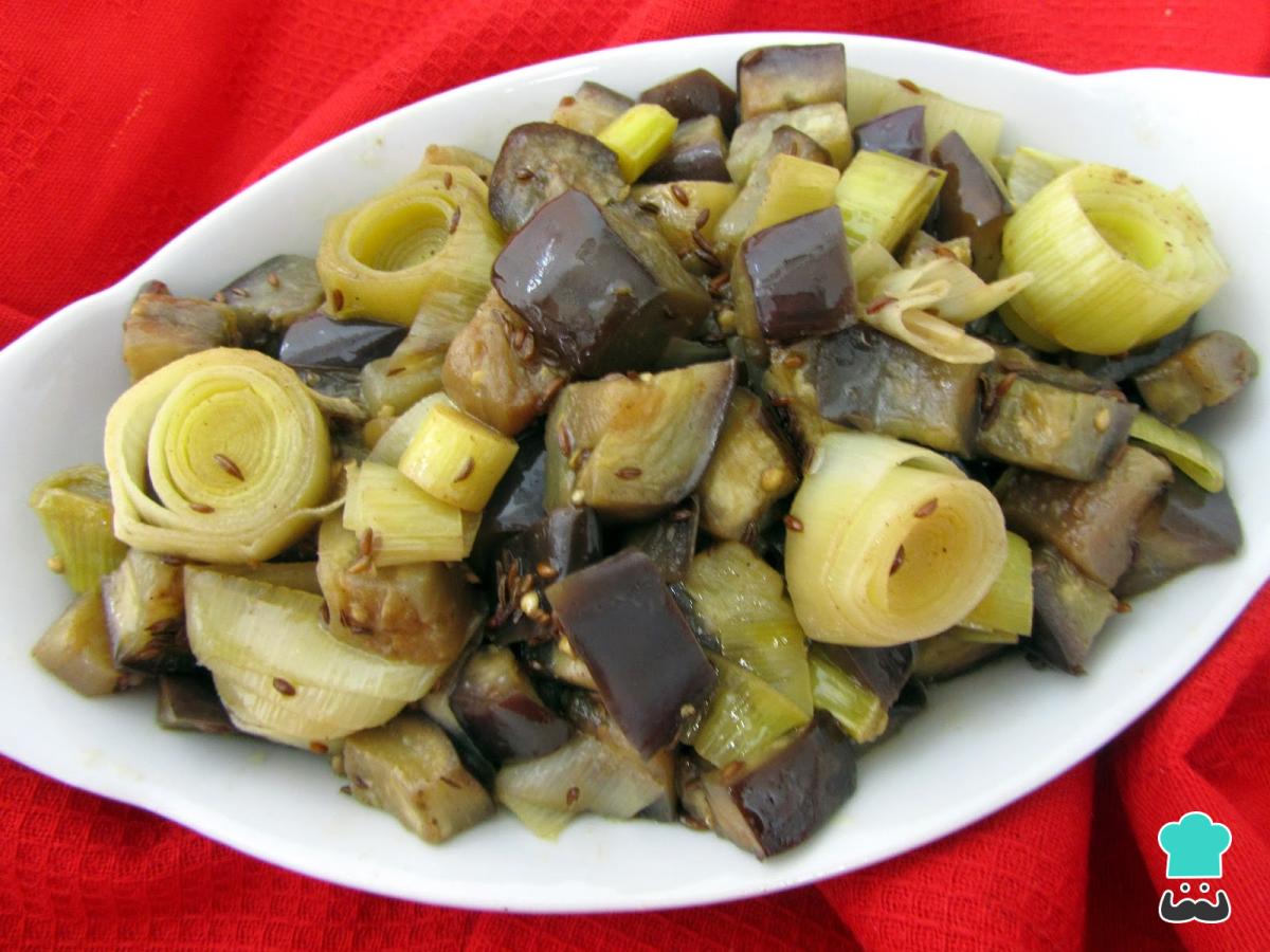 Receta de Escabeche de berenjena y puerro