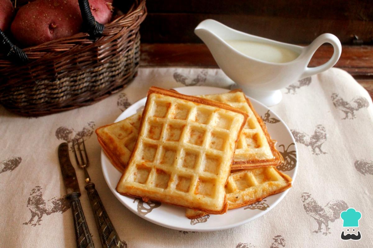 Receta de Gofres de patata