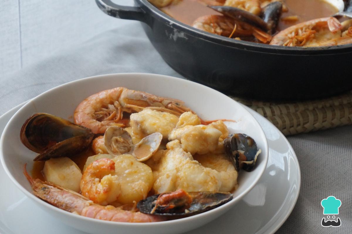 Receta de Caldereta de pescado y marisco asturiana