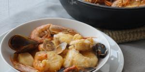 Receta de Caldereta de pescado y marisco asturiana