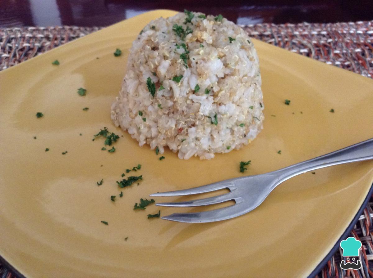 Receta de Arroz integral con quinoa