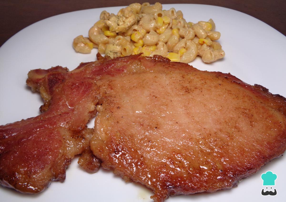 Receta de Chuletas de cerdo al horno con miel