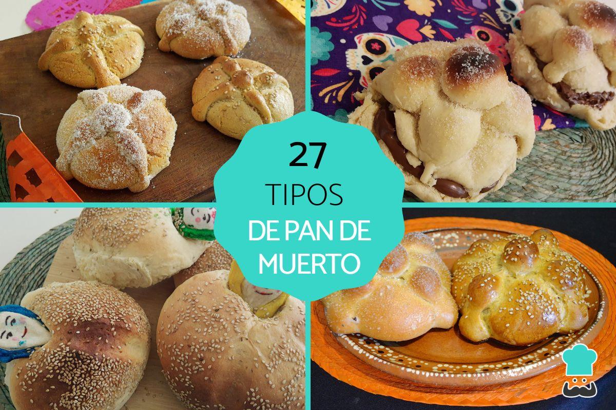 Tipos de pan de muerto