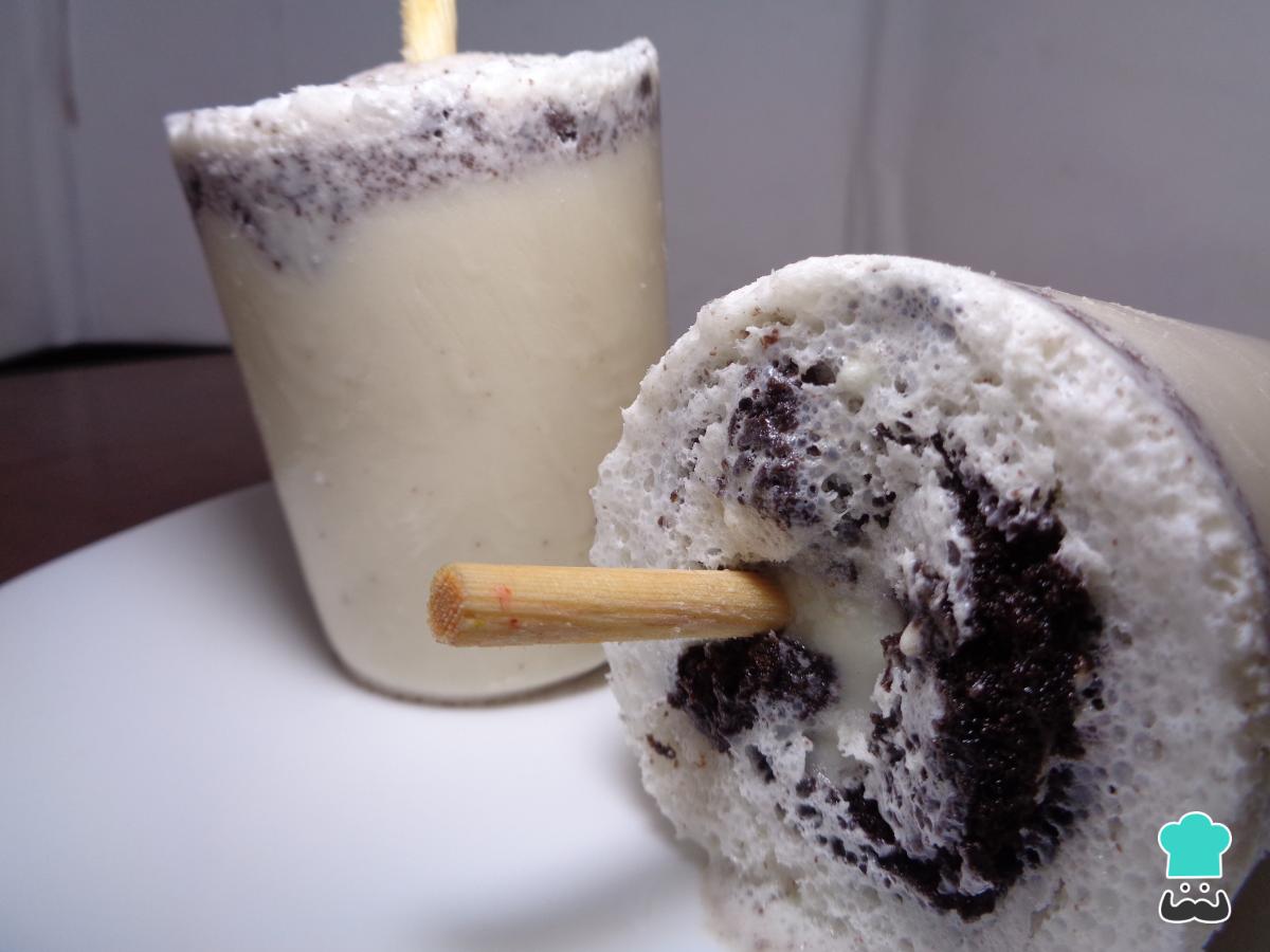 Receta de Paletas heladas de Oreo