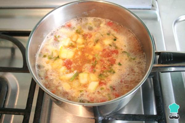 Receta de Sopa de avena para cenar - Paso 5