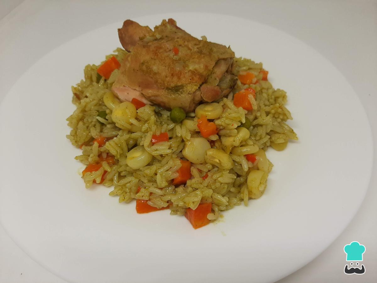 Receta de Arroz con pollo peruano