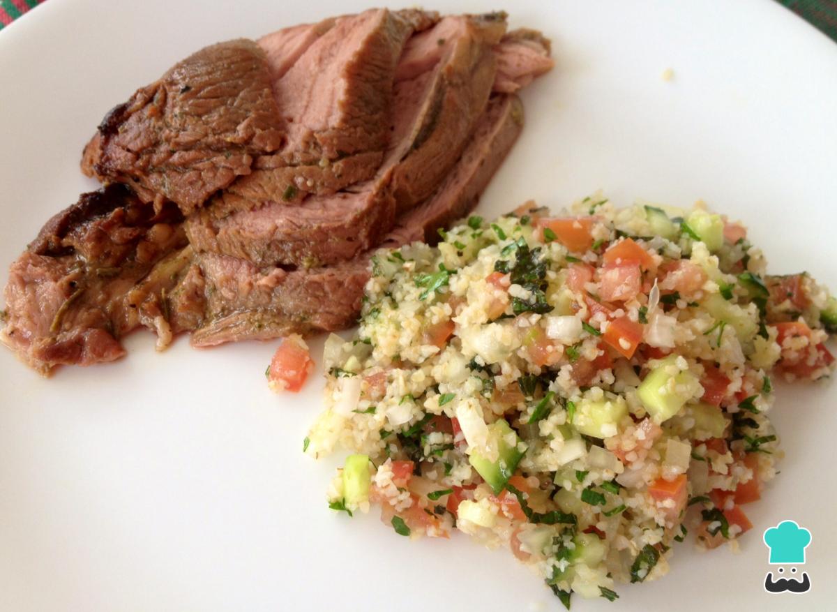 Receta de Pierna de cordero mediterránea