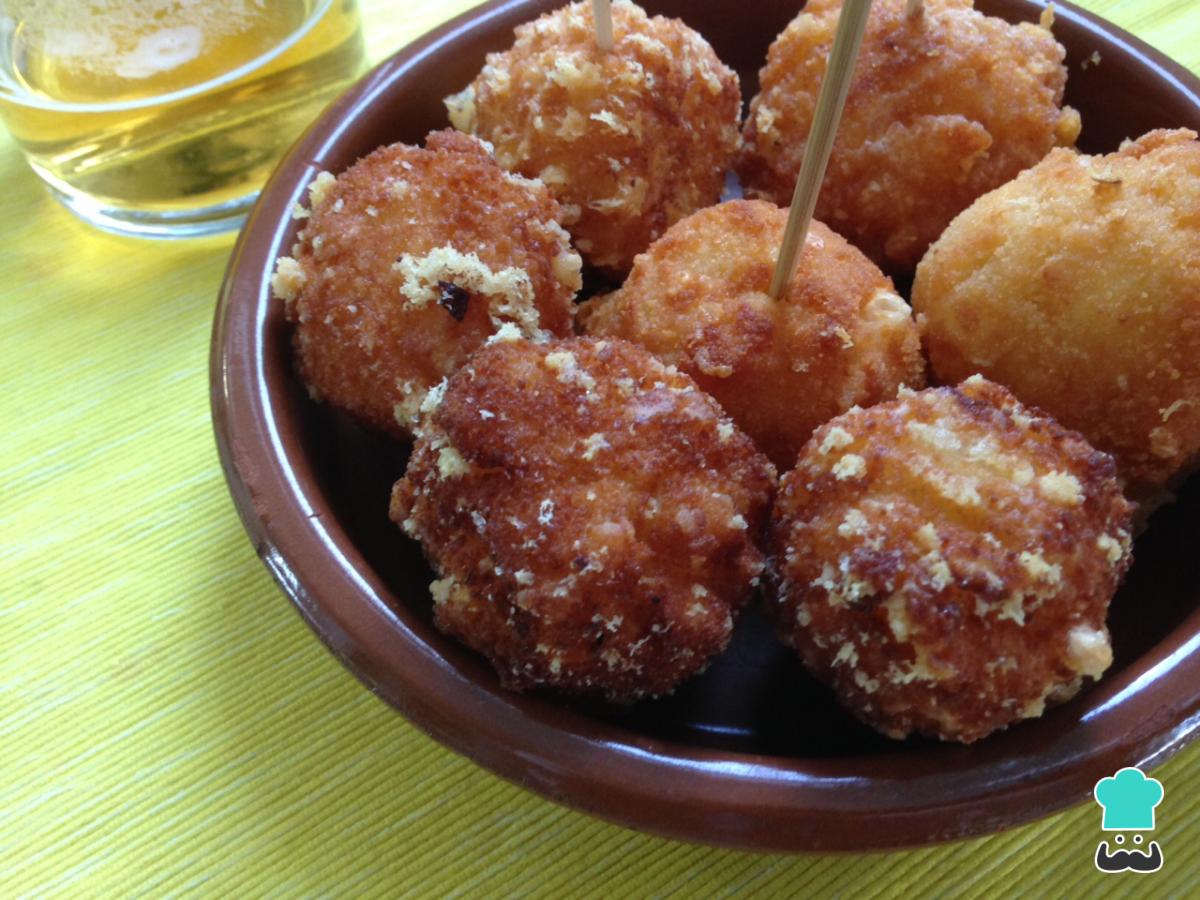 Receta de Bolitas de queso Gouda fritas