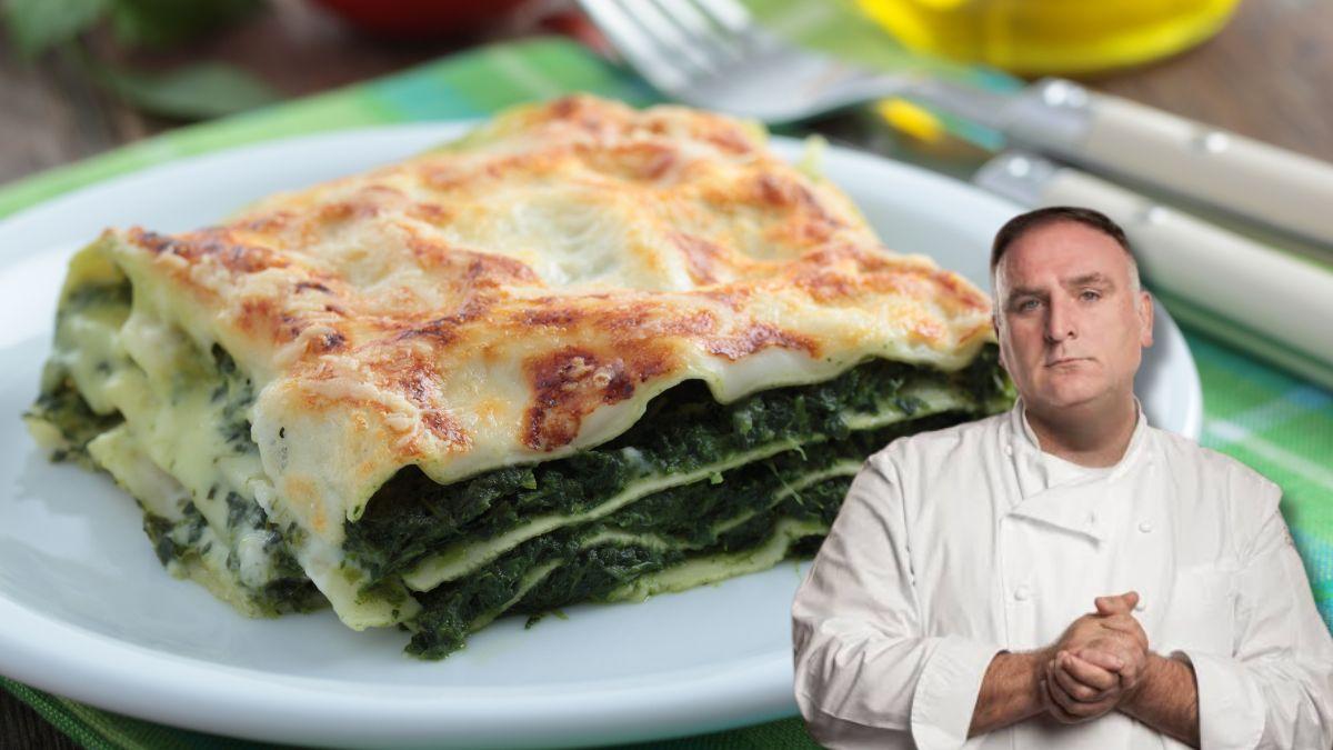 José Andrés, chef: “La lasaña más rica no se hace solo con salsa de tomate y carne, lleva espinacas y una bechamel con crema de leche”