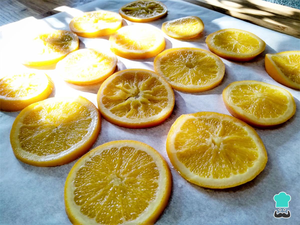 Receta de Naranja confitada