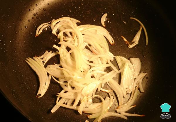 Receta de Alambre de pollo con pimientos - Paso 3